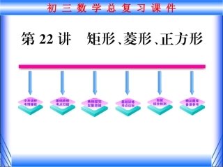 2011年第一轮总复习课件第22讲-矩形、菱形、四边形