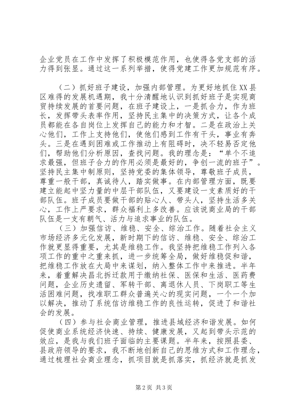 商业局长个人述职总结_第2页