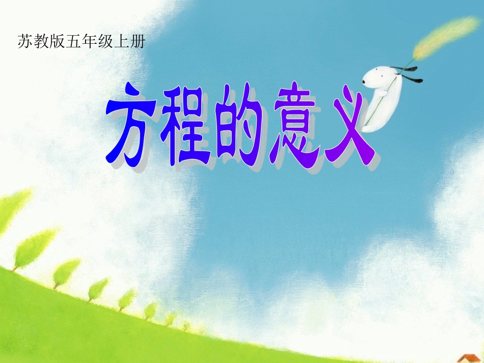 方程的意义课件_第1页