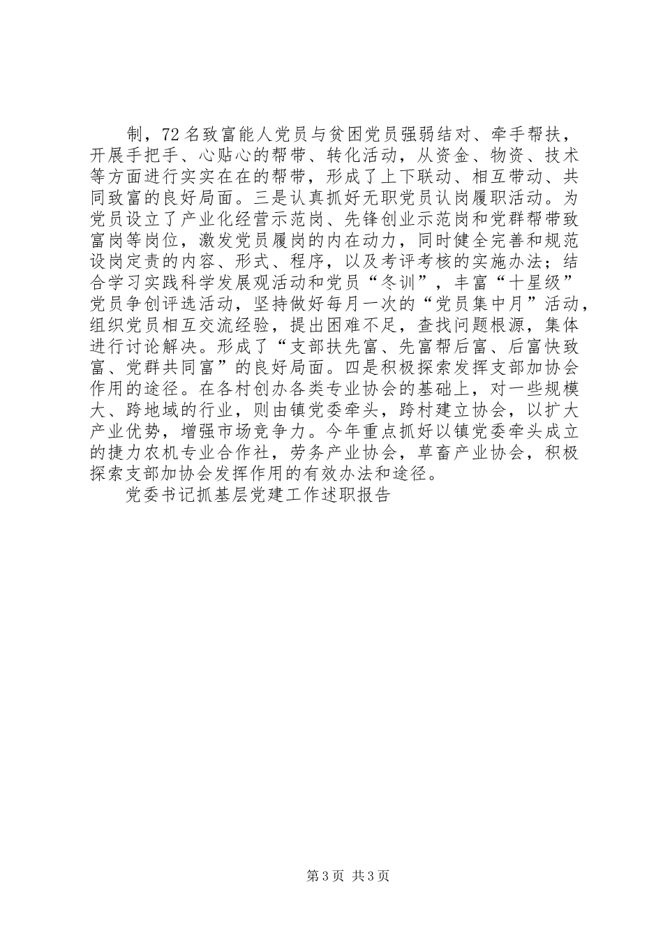 党委书记抓基层党建工作述职报告 (13)_第3页