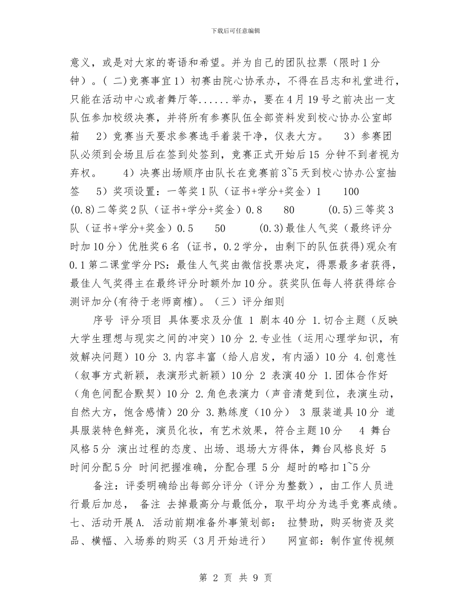 “启航·梦想站”心理情景剧大赛策划书与“员工职业化”培训方案汇编_第2页