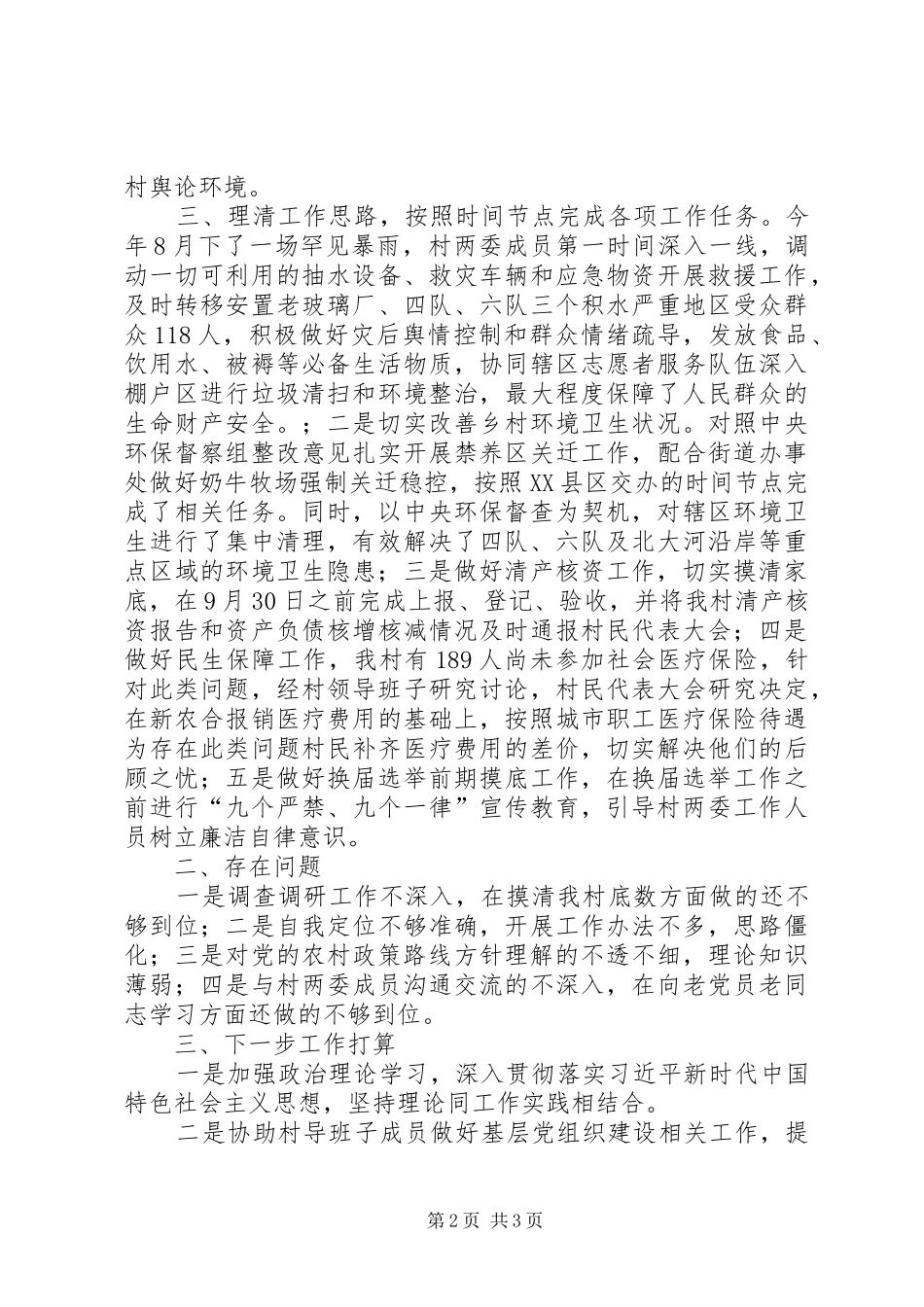 第一书记XX年述职报告_第2页