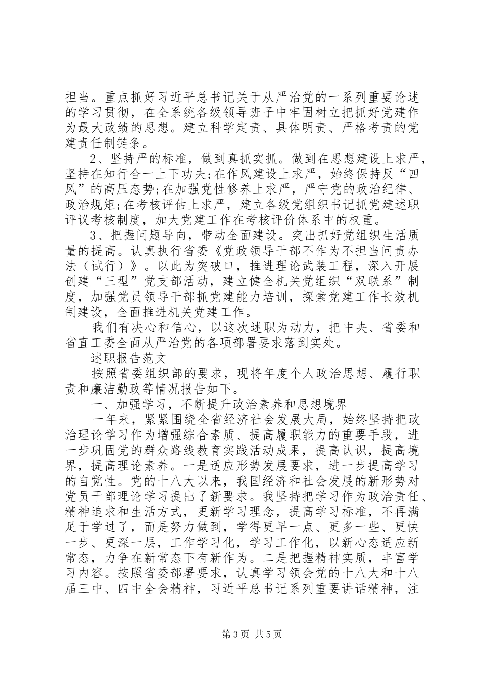 XX年2月村委书记个人述职报告_第3页