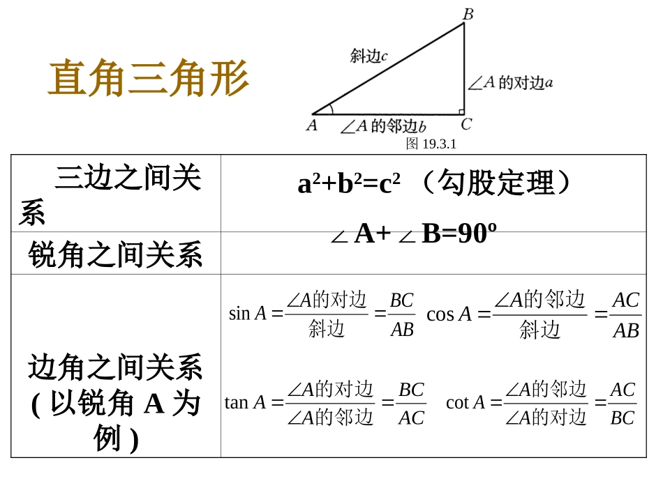 数学：253解直角三角形(1)课件(华东师大版九年级上)_第2页