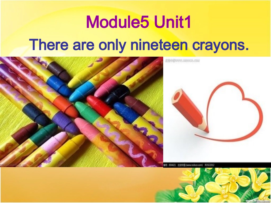 五年级上Therearenineteencrayons课件_第1页