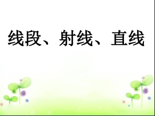 线段、射线、直线 (4)