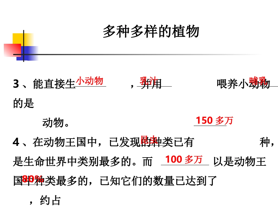 《种类繁多的动物》教科版小学科学六年级上册第四单元PPT课件_第2页