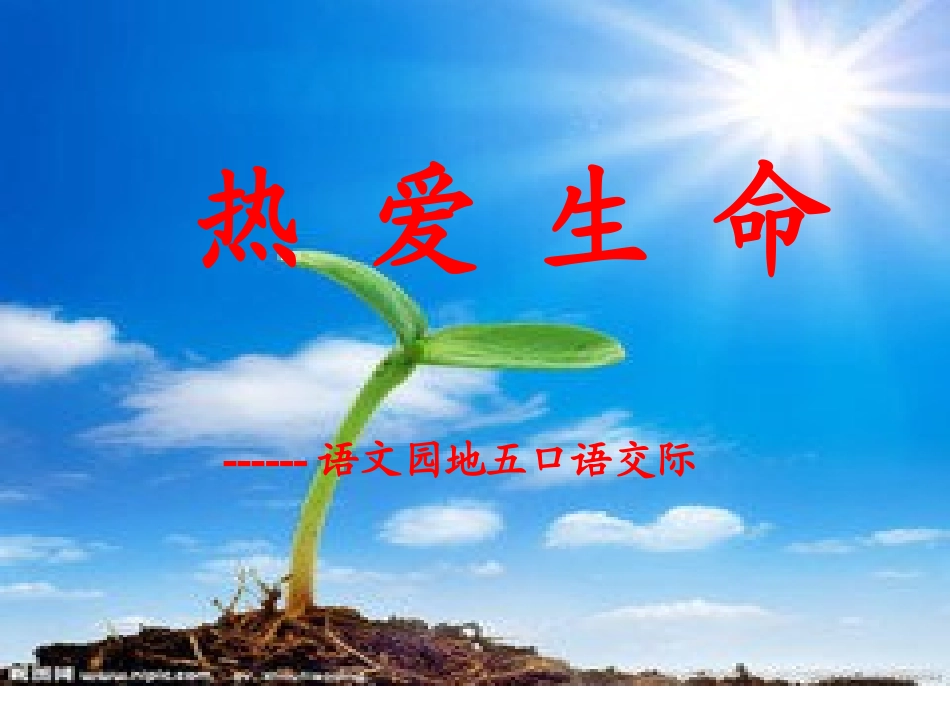 四年级语文下册第四组语文园地四第一课时课件热爱生命口语交际_第2页