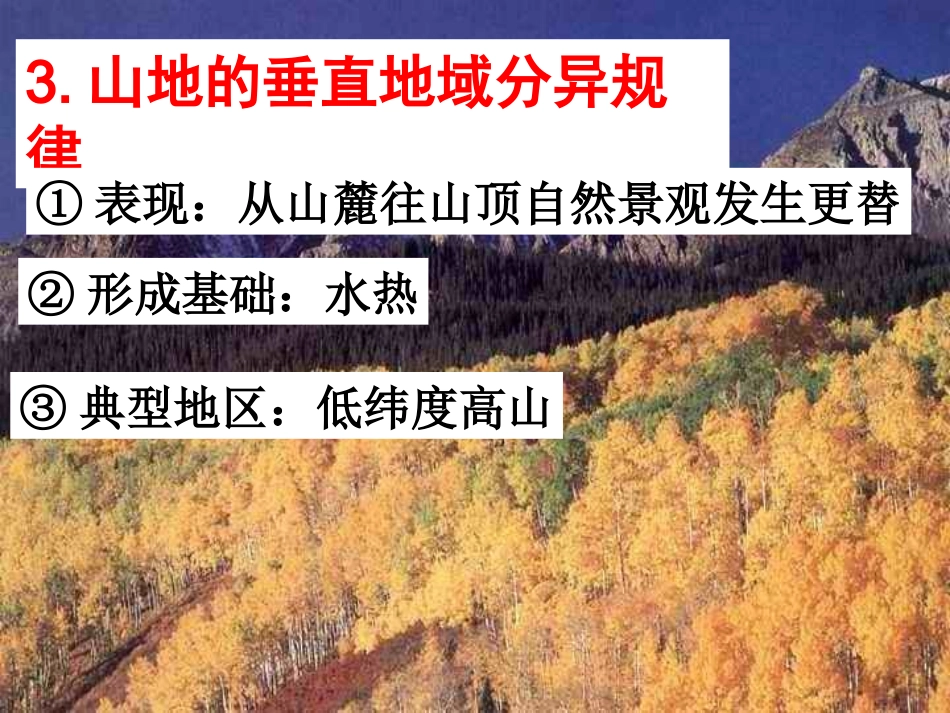 山地垂直地带性分异规律_第3页
