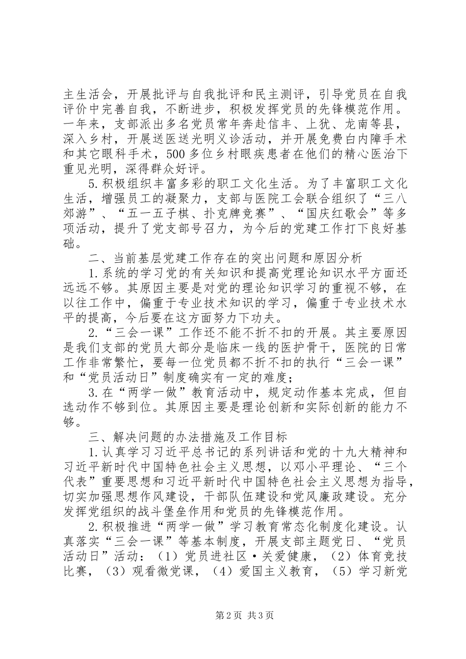 XX年度公司支部书记抓基层党建工作述职报告_第2页