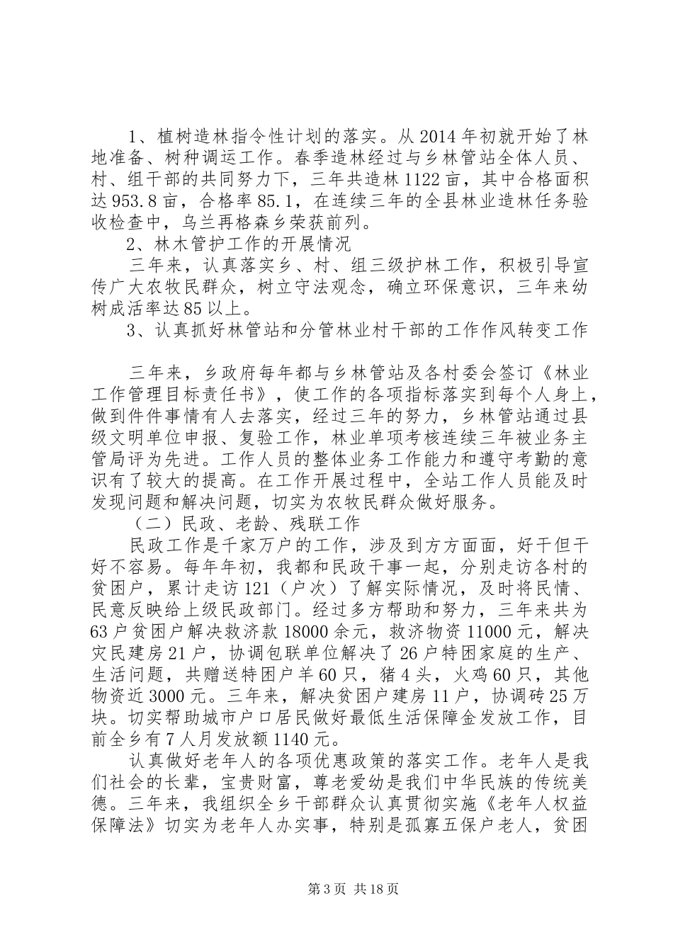 乡镇副乡长述职报告(精选多篇)_第3页