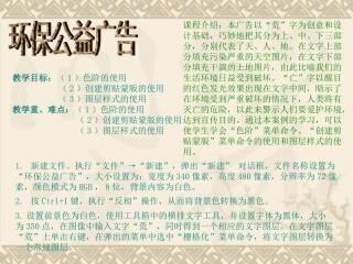 用Photoshop制作“环保公益广告”