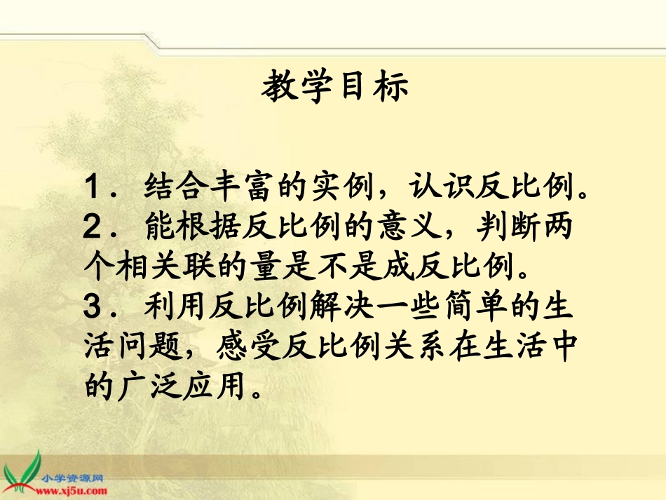 北师大版数学六年级下册《反比例》PPT课件_第2页