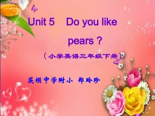 人教版PEP小学英语三年级下册Unit-5-课件