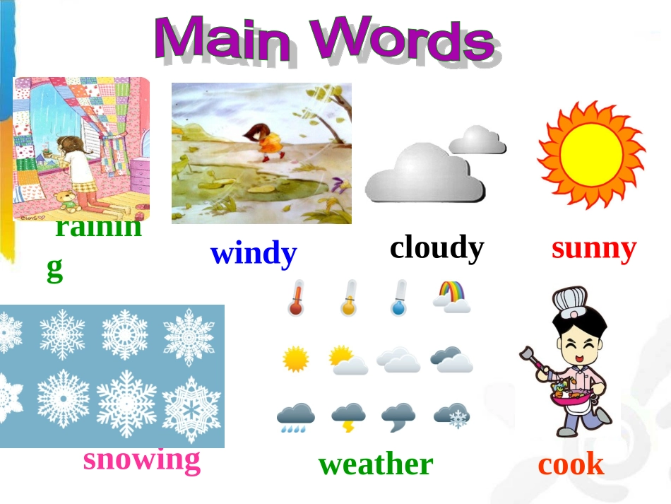 新目标英语_新版__七年级下册_英语_unit7_It's_raining_Section_A_1_第3页