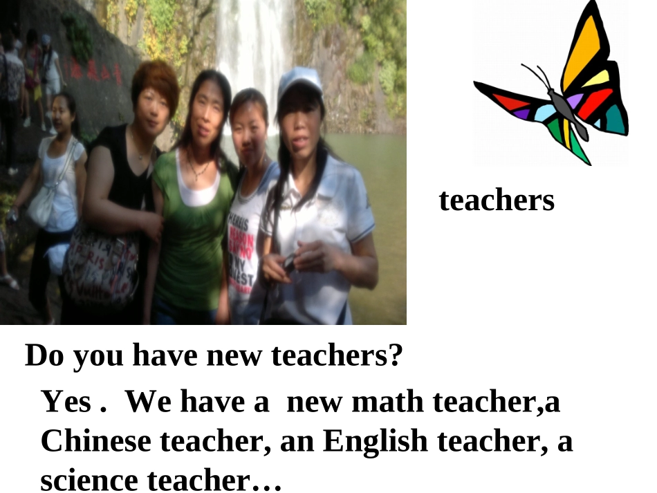 PEP小学英语五年级上册第一单元课件My_New_Teahcers_第2页