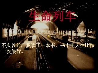 生命的列车——杨华