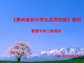 初中学生实用技术培训