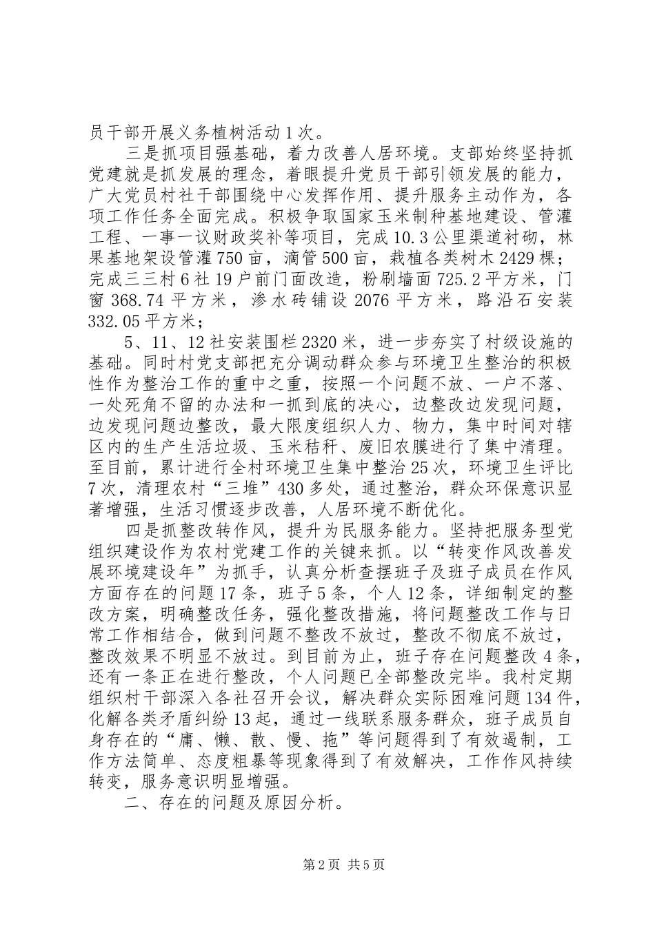 XX年村党支部书记抓党建工作专项述职报告_第2页