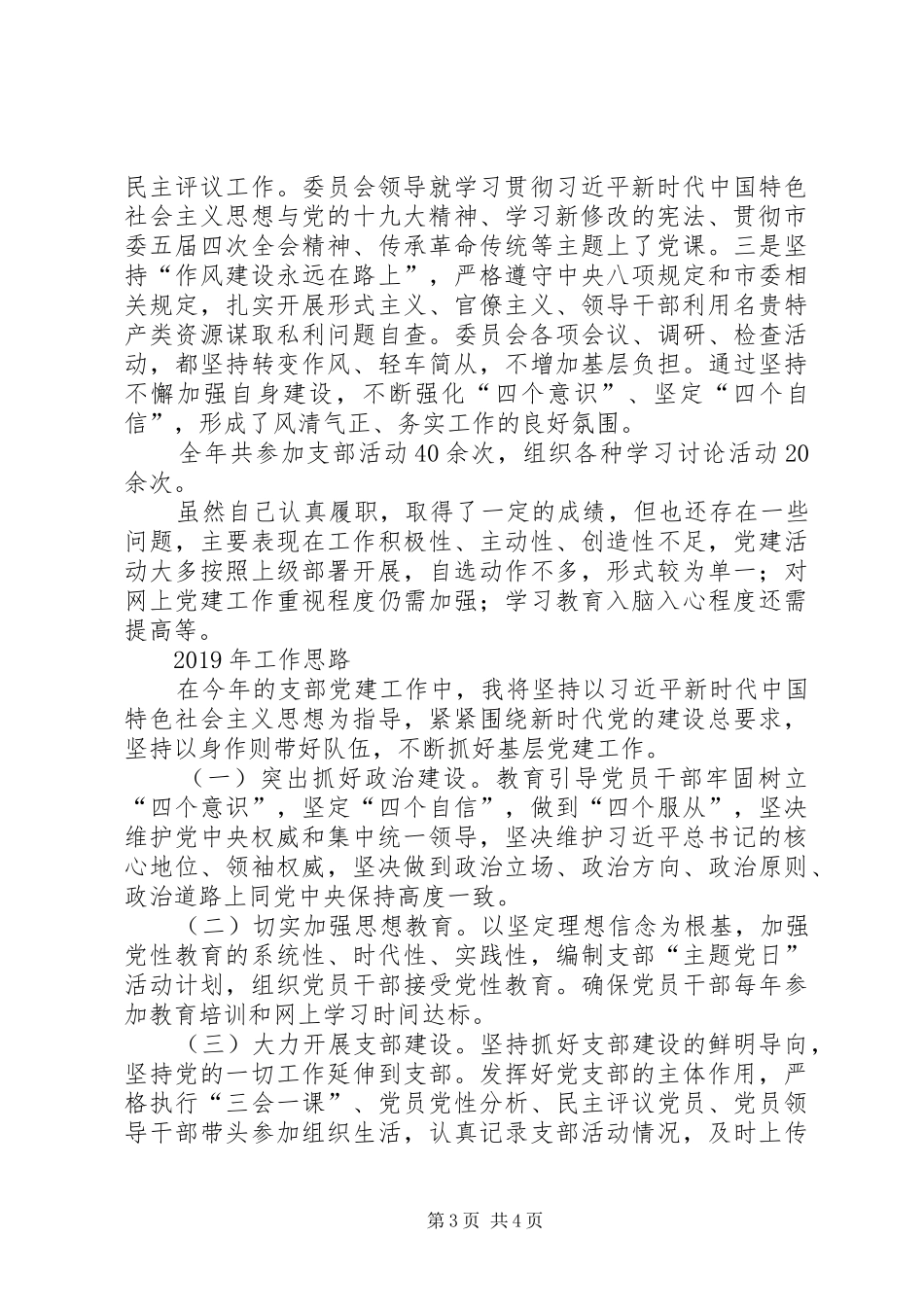 人大常委会党支部书记抓党建工作述职报告_第3页