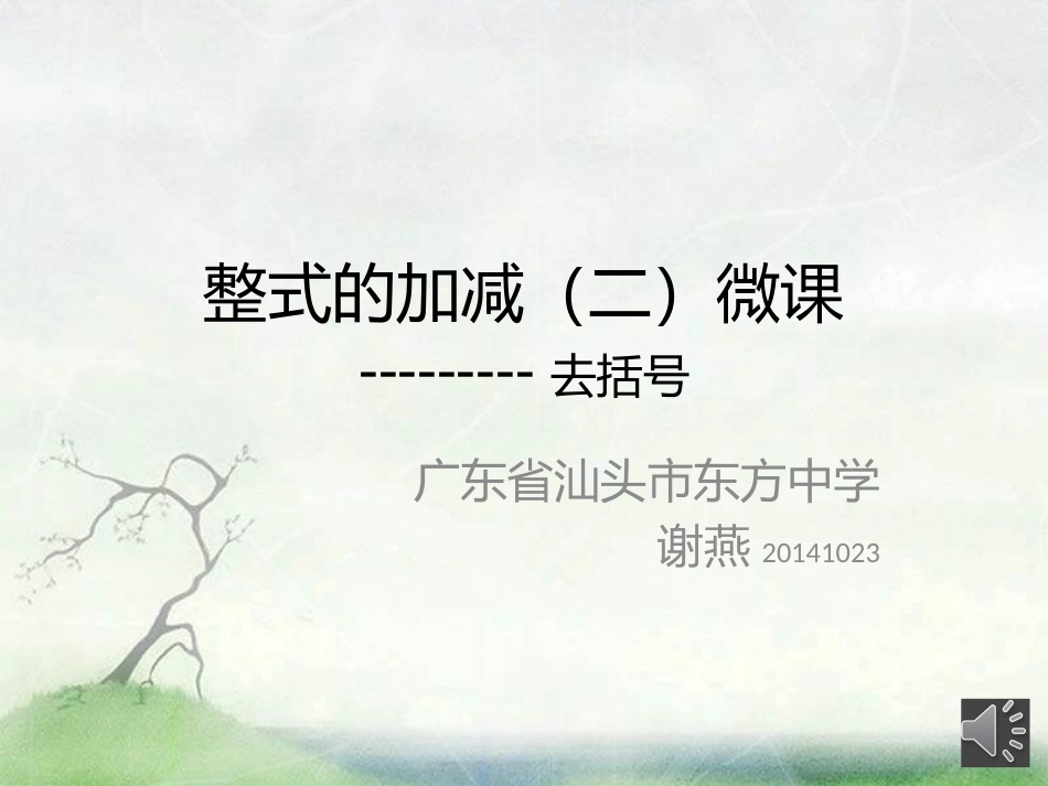 整式的加减（二）微_第1页