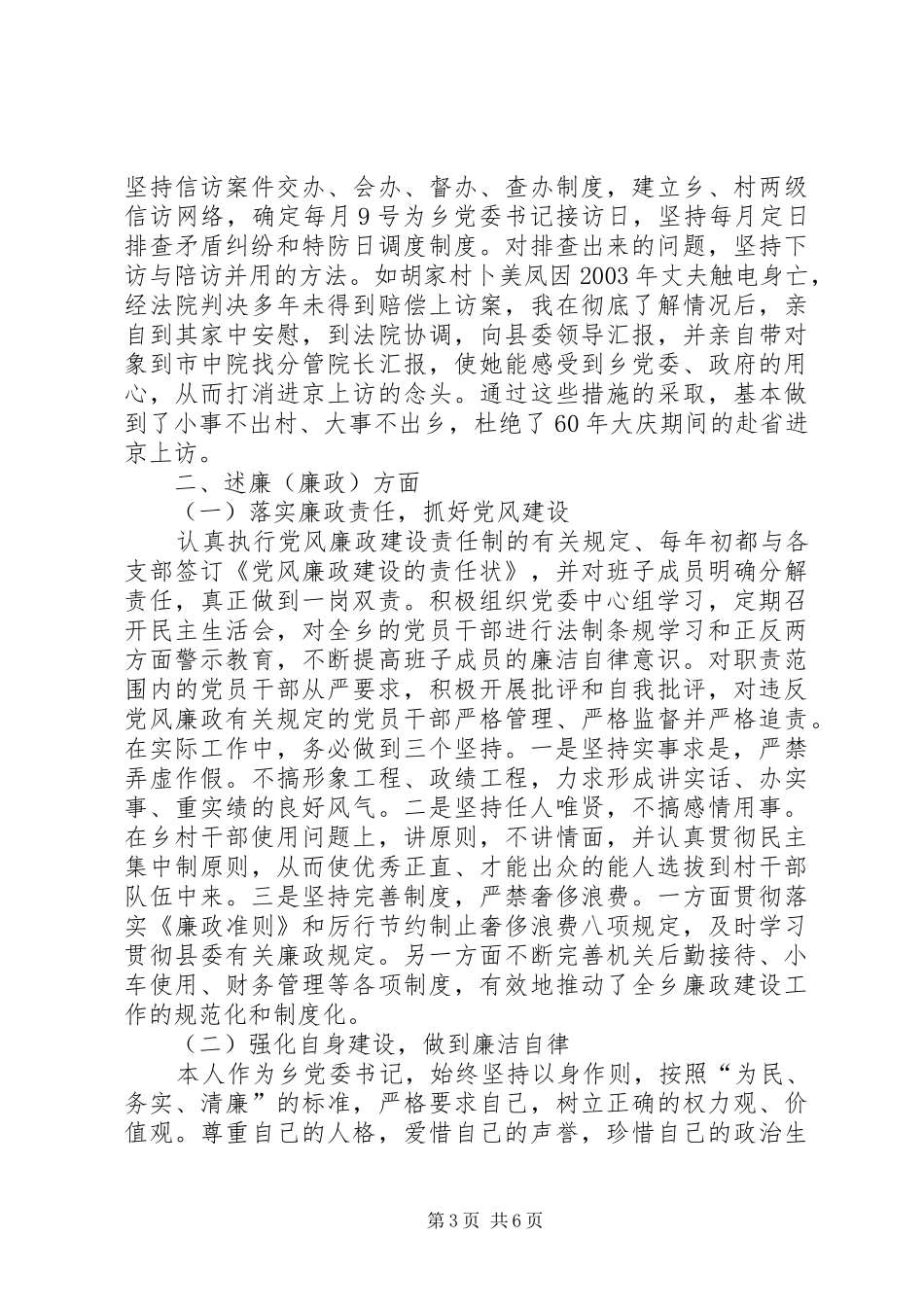 乡党委书记述职工作报告_第3页