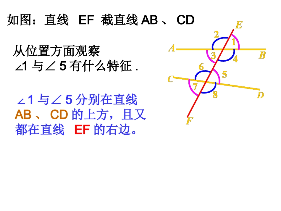 数学：472《相交线中的角》课件2（华东师大版七年级上）_第2页