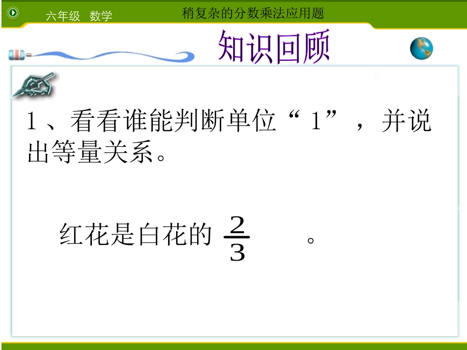 稍复杂的分数乘法应用题_第1页