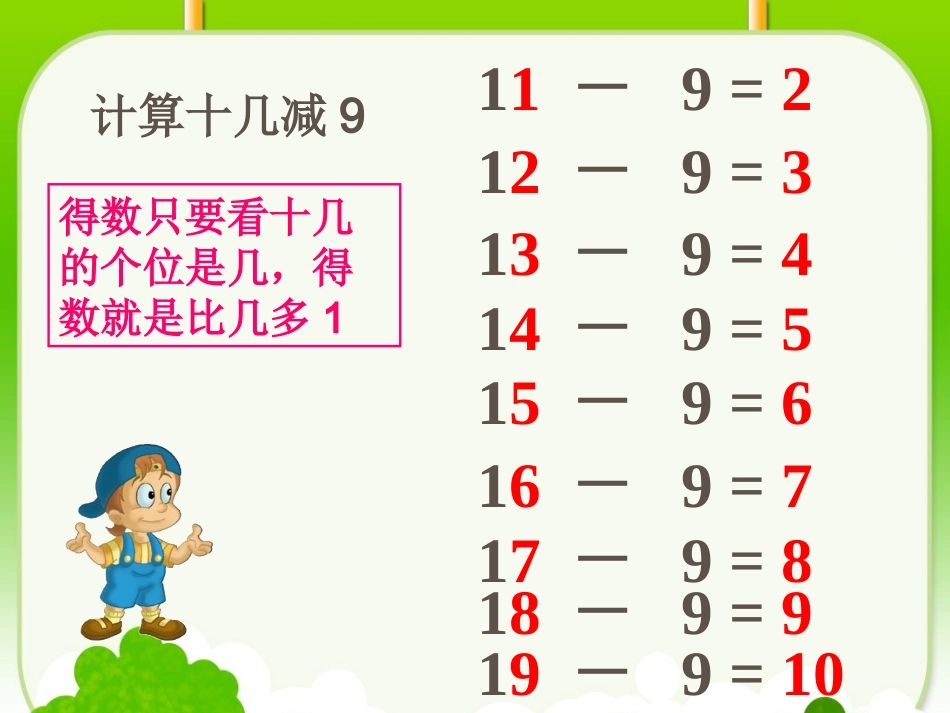 十几减几及练习课_第3页