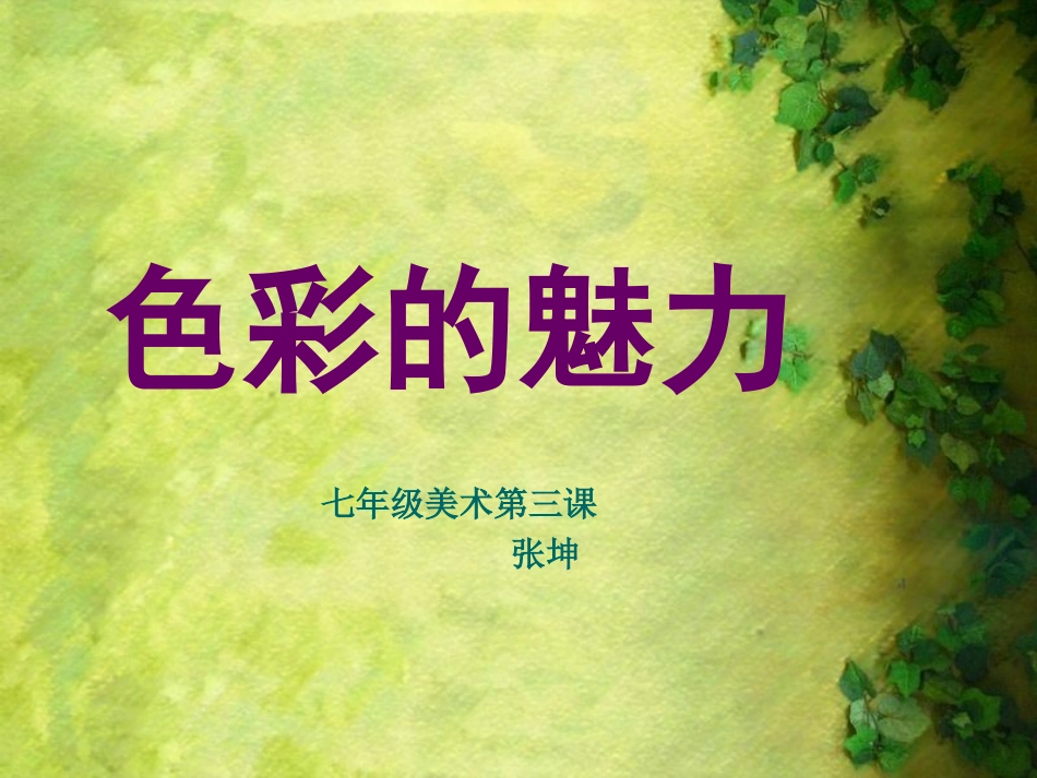 七年级下册色彩的魅力_第1页