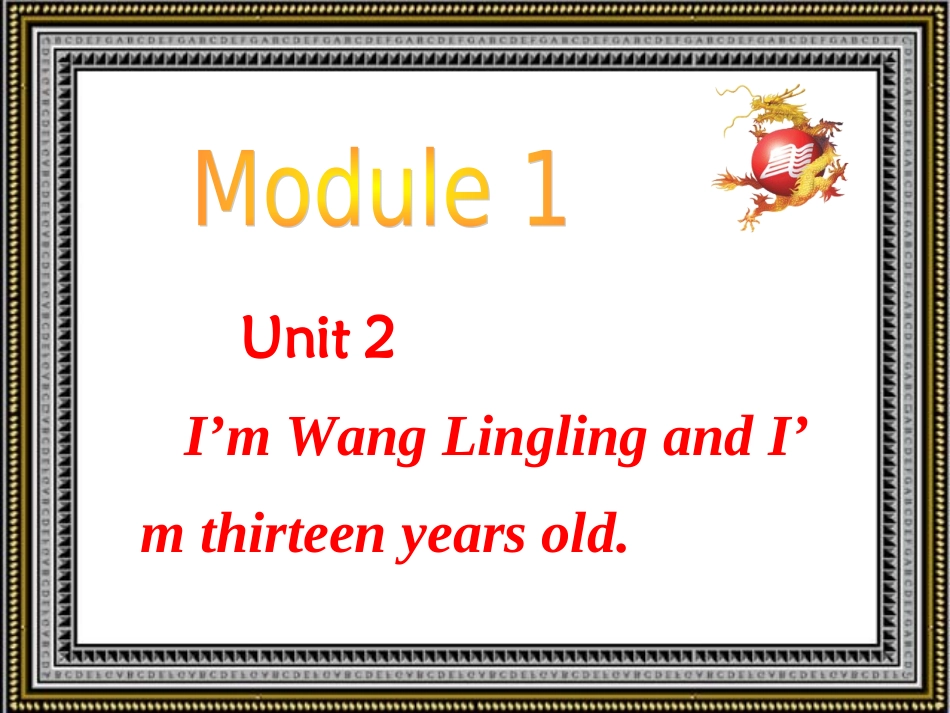 外研新标准初一（上）Module1Unit2课件_第2页