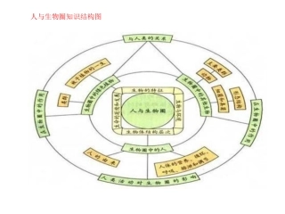 人与生物图知识结构图