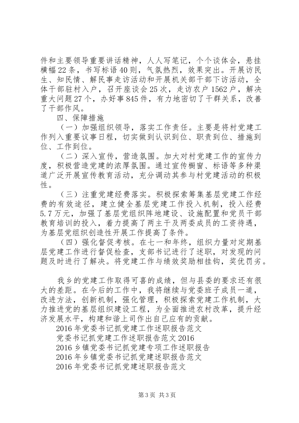 XX年党委书记抓党建述职报告_第3页