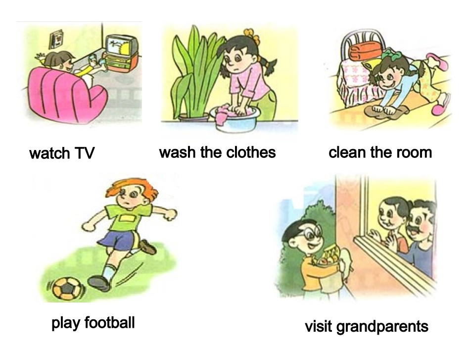 人教版六年级（下）Unit3LastWeekend课件_第3页