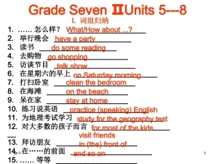 七年级下units5--8