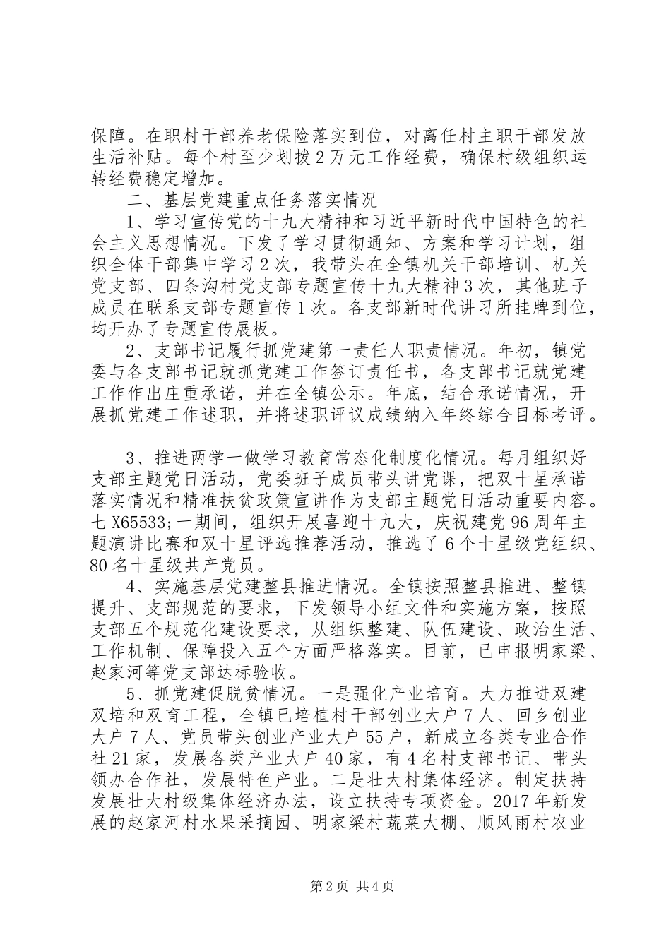 XX年基层党建工作述职报告_第2页