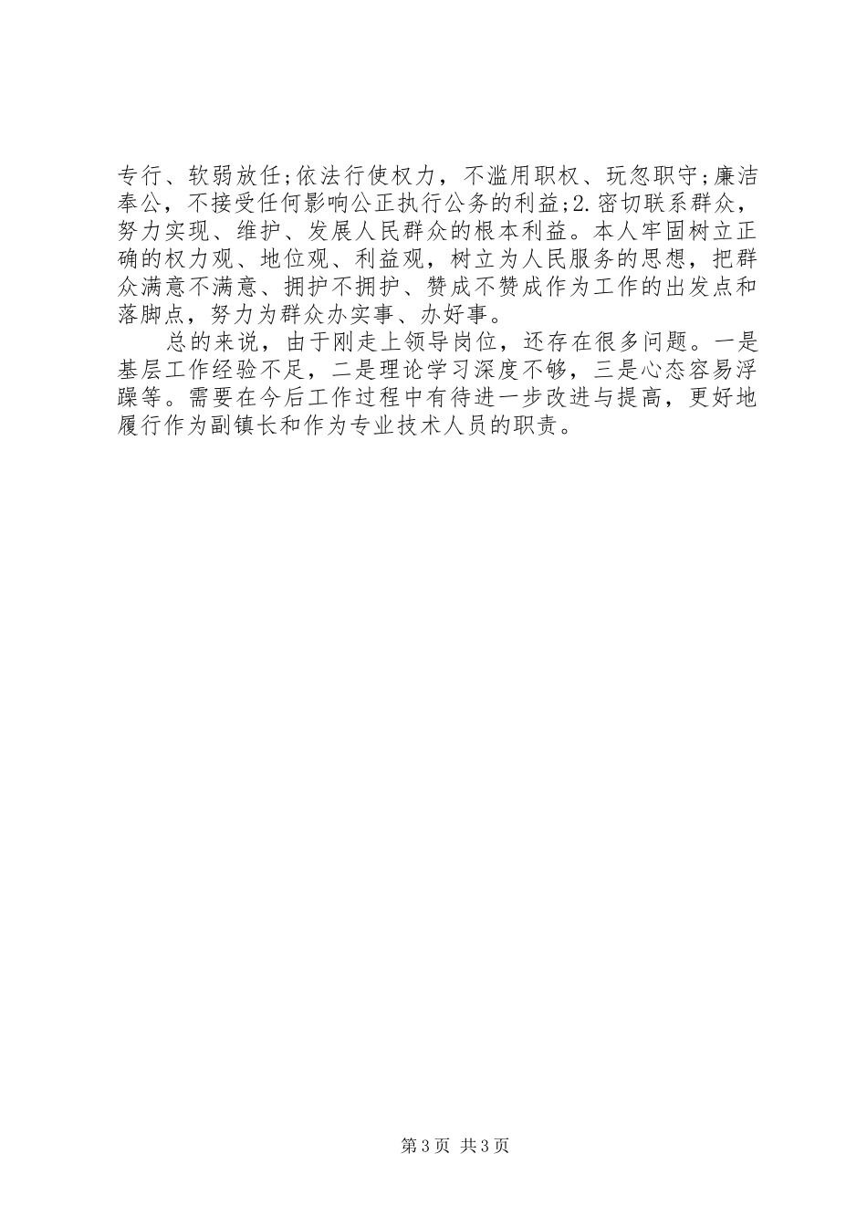 XX年副镇长述职述廉报告范文_第3页