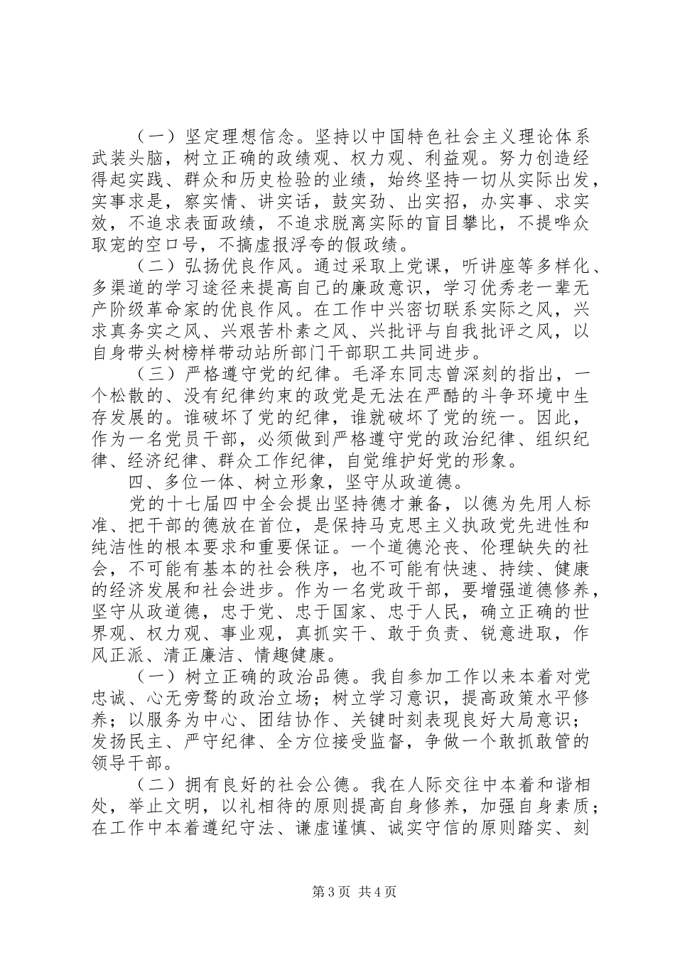 副乡长述廉述德述职报告_第3页