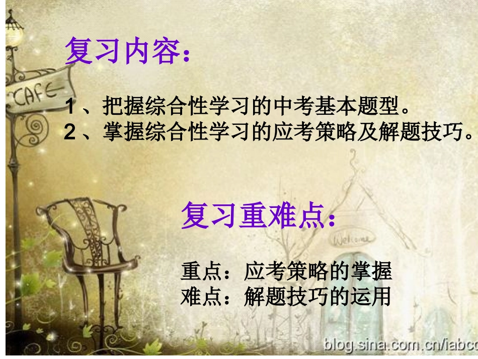 中考《综合学习》专题复习课件_第2页