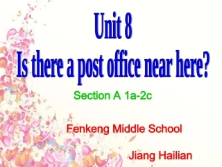七下unit8+IsthereapostofficenearhereSectionA1a—2c课件