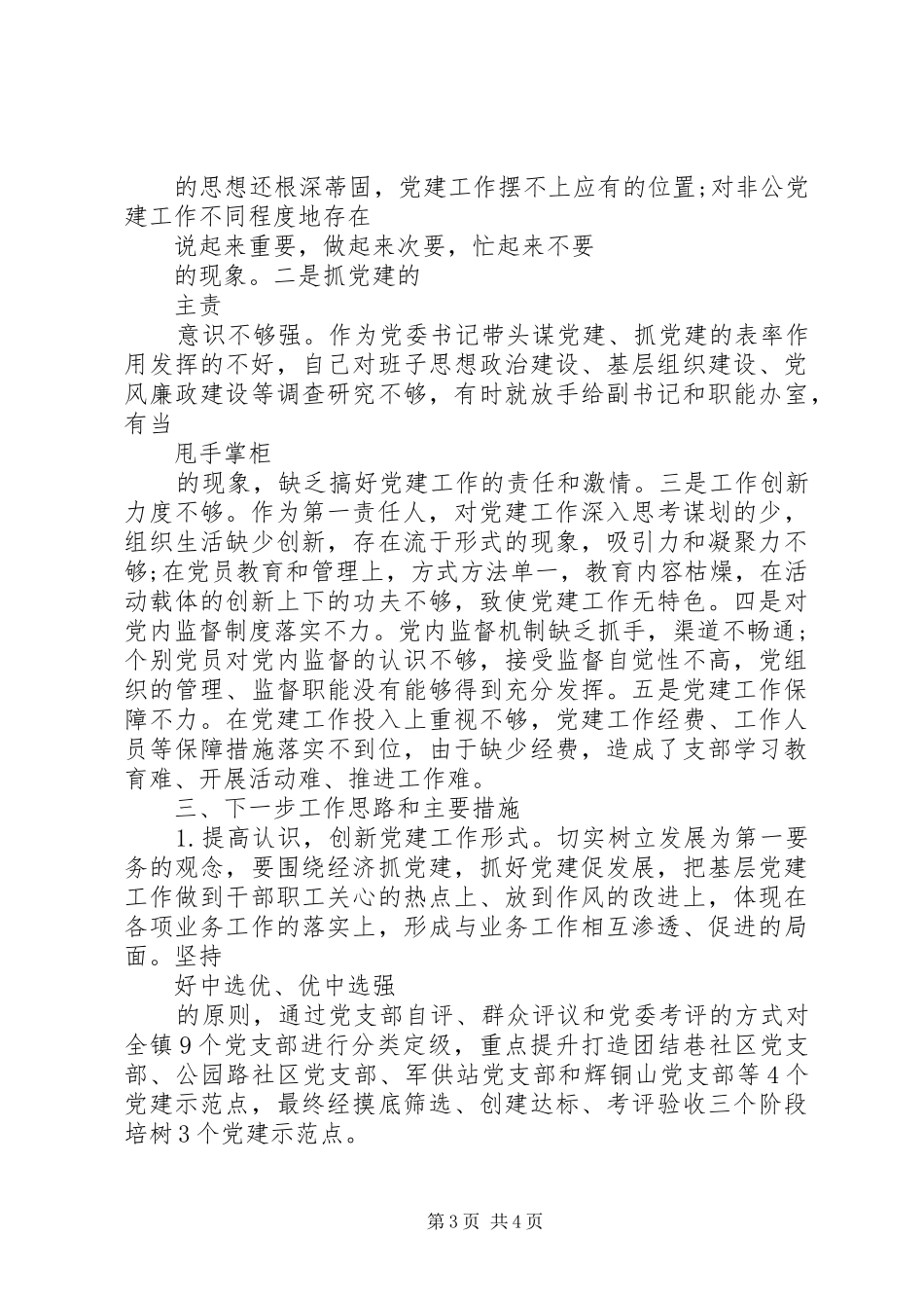 乡镇干部XX年述职报告_第3页