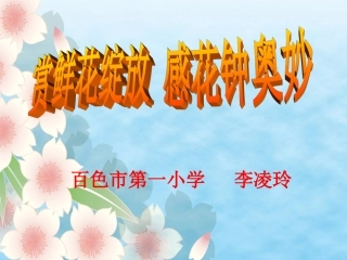 三年级上册《花钟》课件