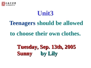 人教版英语九年级Unit3单元整体课件