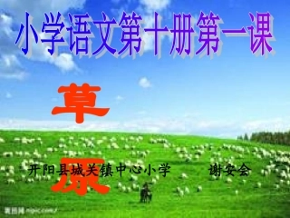 人教版五年级下册草原