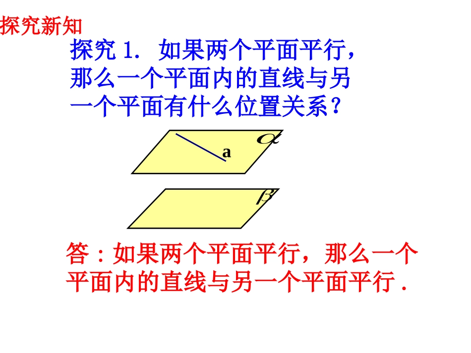 必修2：224平面与平面平行的性质（课件）_第3页