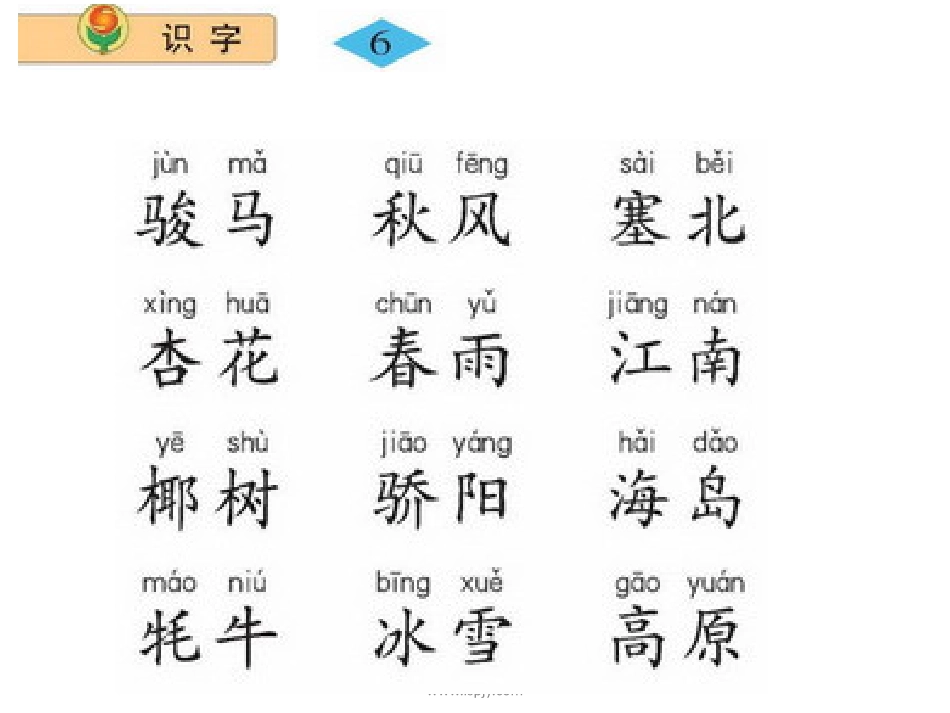 苏教版二年级语文识字6课件_第2页