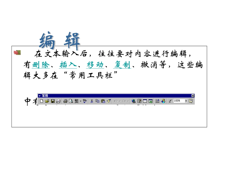 小学信息技术文本的编辑_第2页