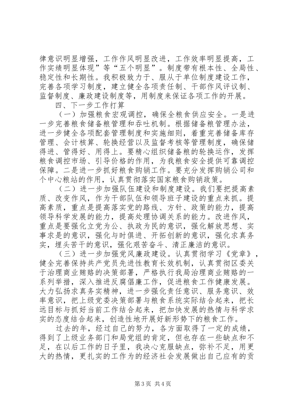 市委中储粮办公室主任述职_第3页