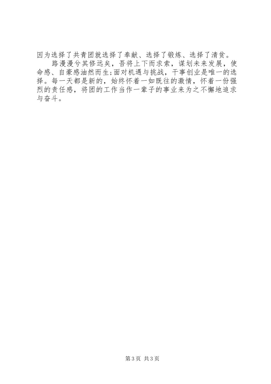 团市委书记工作简要述职报告_第3页