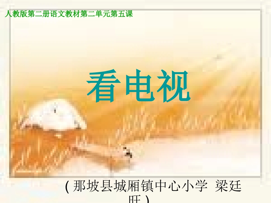 小学语文课件(那坡县城厢镇中心小学梁廷旺)_第1页
